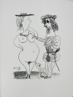 Pablo Picasso - 'Le Seigneur et la Dame' From Souvenirs de Portraits d'Artistes