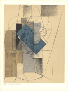 Pablo Picasso-Le Visage-25.25" x 19"-Lithograph-1956-Cubism-face