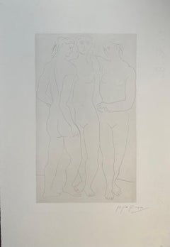Pablo Picasso, "Les Trois Graces, II," original etching, hand signed
