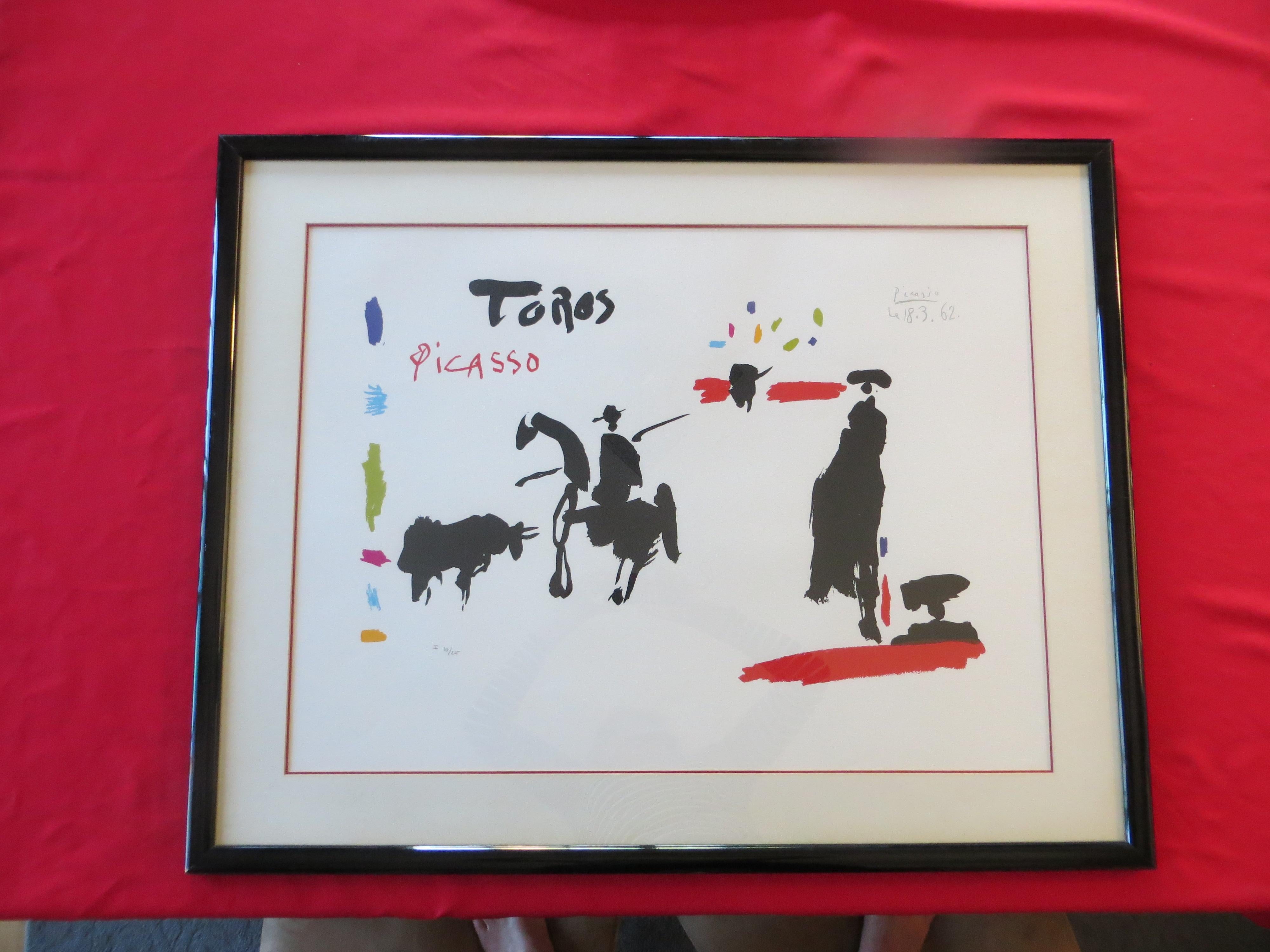 picasso toreros lithograph