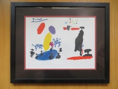 Pablo Picasso,  Lithographie nummeriert  Toros und Toreros