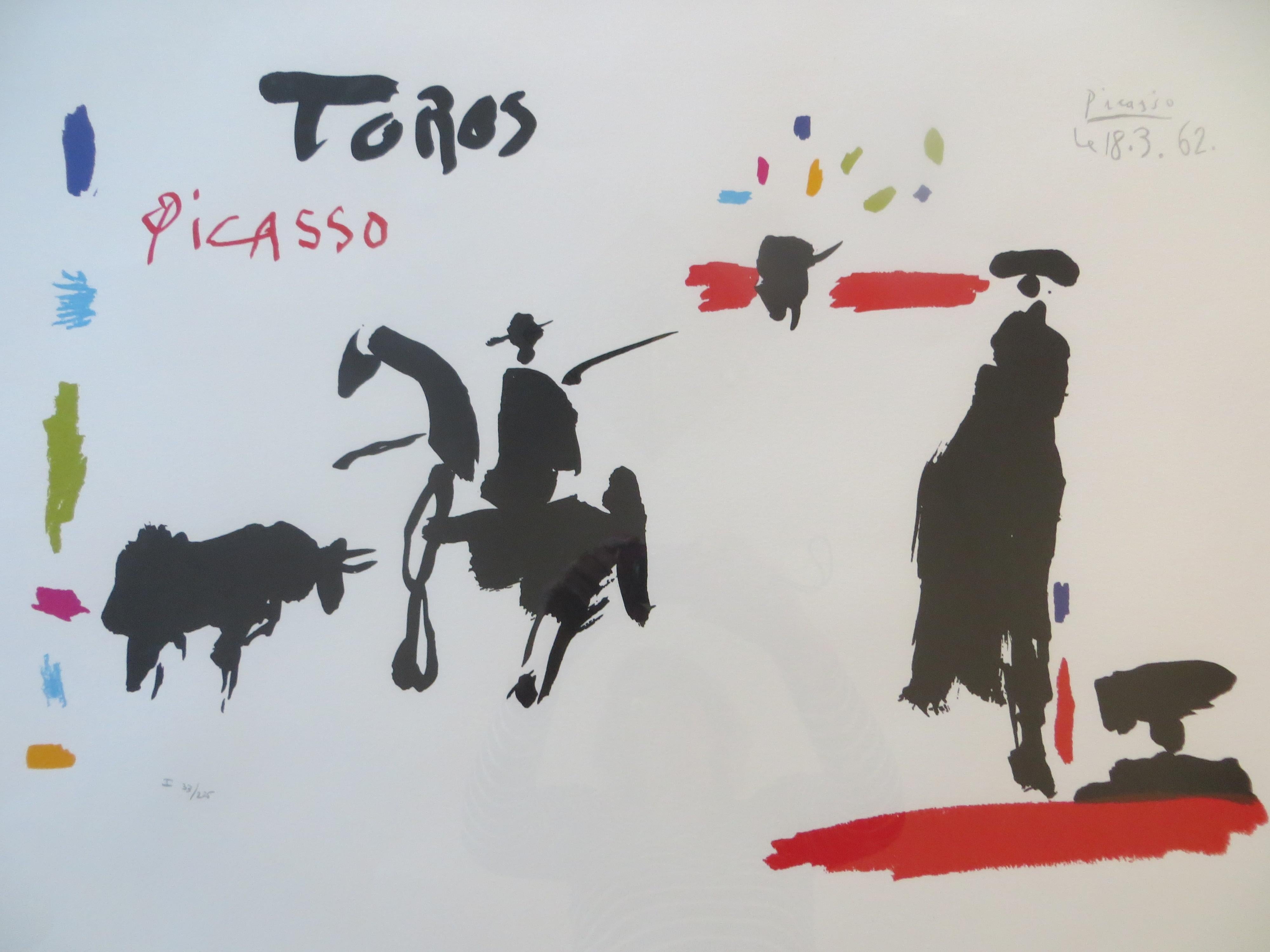 Pablo Picasso,  Lithograph numbered  Toros Y Toreros  1