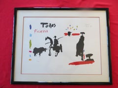 Pablo Picasso,  Lithograph numbered  Toros Y Toreros 