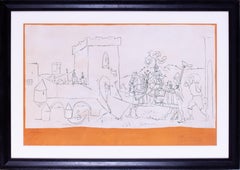 Pablo Picasso lithography, signed and number 'L’Arrivée du Chevalier, 1951