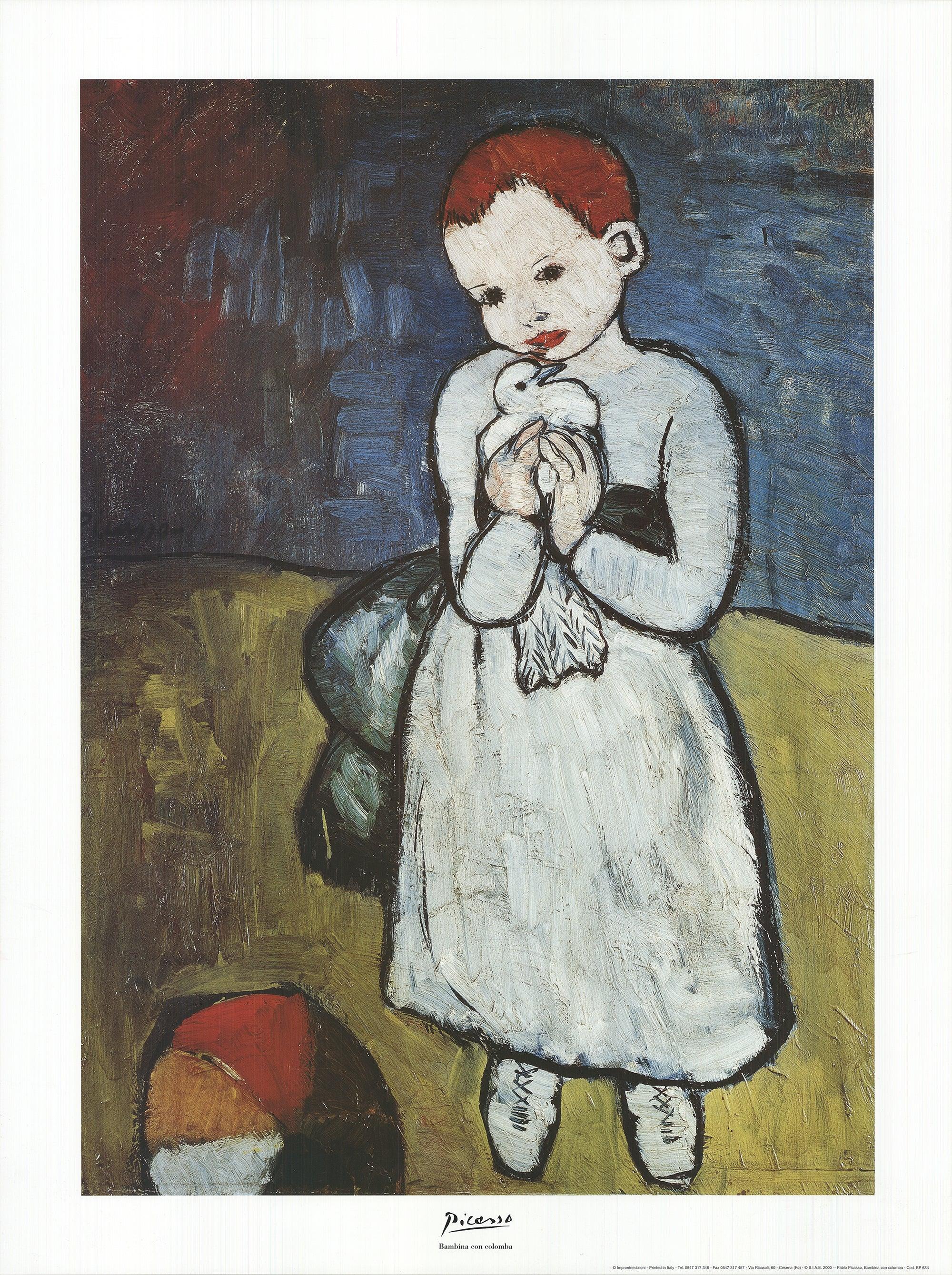 girl with dove picasso