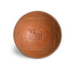 Vintage Pablo Picasso Madoura Ceramic Bowl 'Bull' Ramié 233