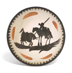 Pablo Picasso Madoura Ceramic Bowl 'Picador' Ramié 289