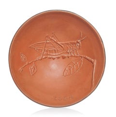 Pablo Picasso Madoura Ceramic Bowl 'Sauterelle sur une branche' Ramié 259