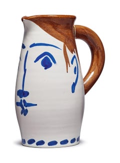 Pablo Picasso Madoura Ceramic Pitcher 'Chope Visage' Ramié 432