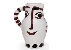 Pablo Picasso Madoura Ceramic Pitcher - Quatre visages, Ramié 436