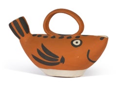 Pablo Picasso Madoura Ceramic Pitcher 'Sujet poisson' Ramié 139