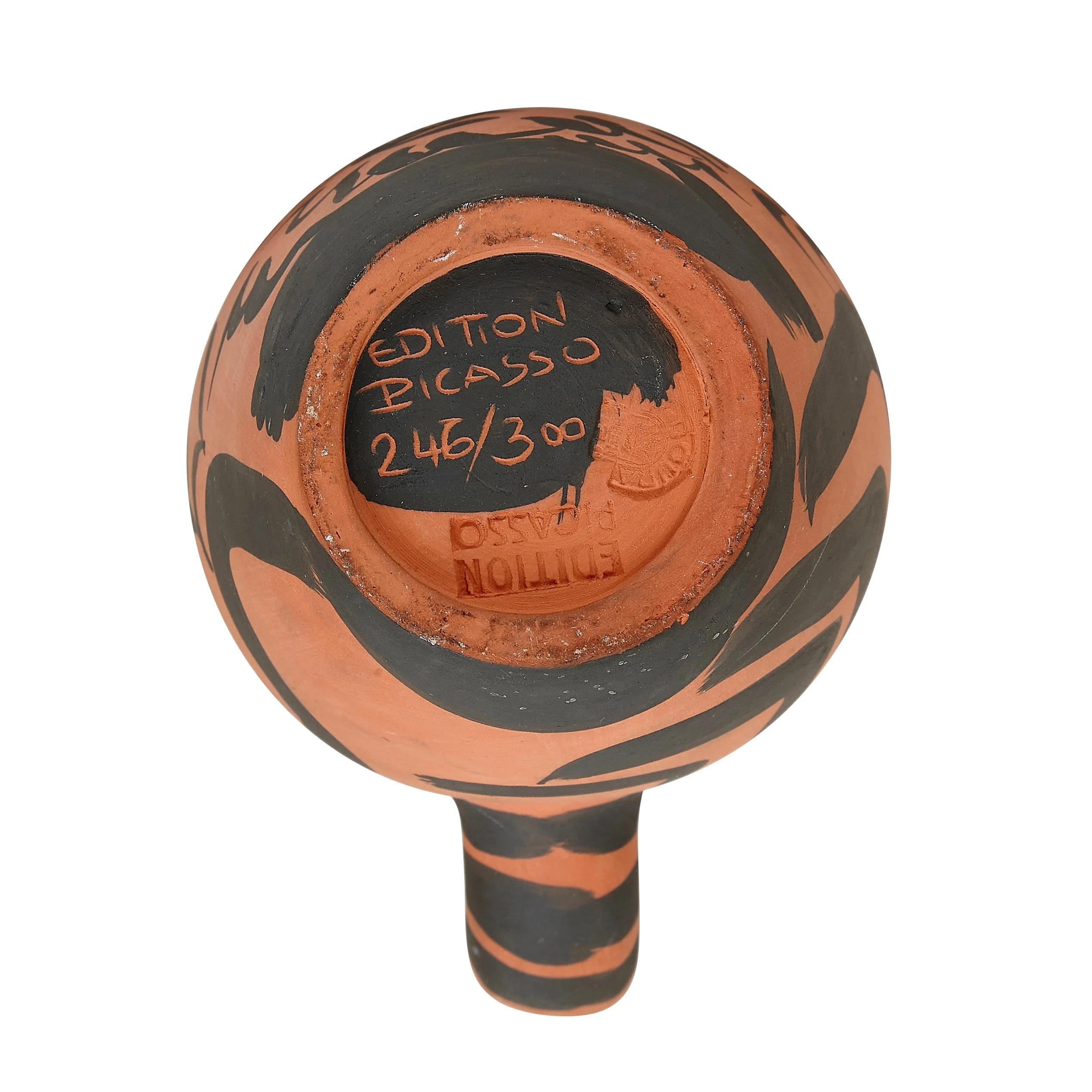 Pablo Picasso Madoura Ceramic Pitcher - Yan Barbu, Ramié 513 For Sale 2
