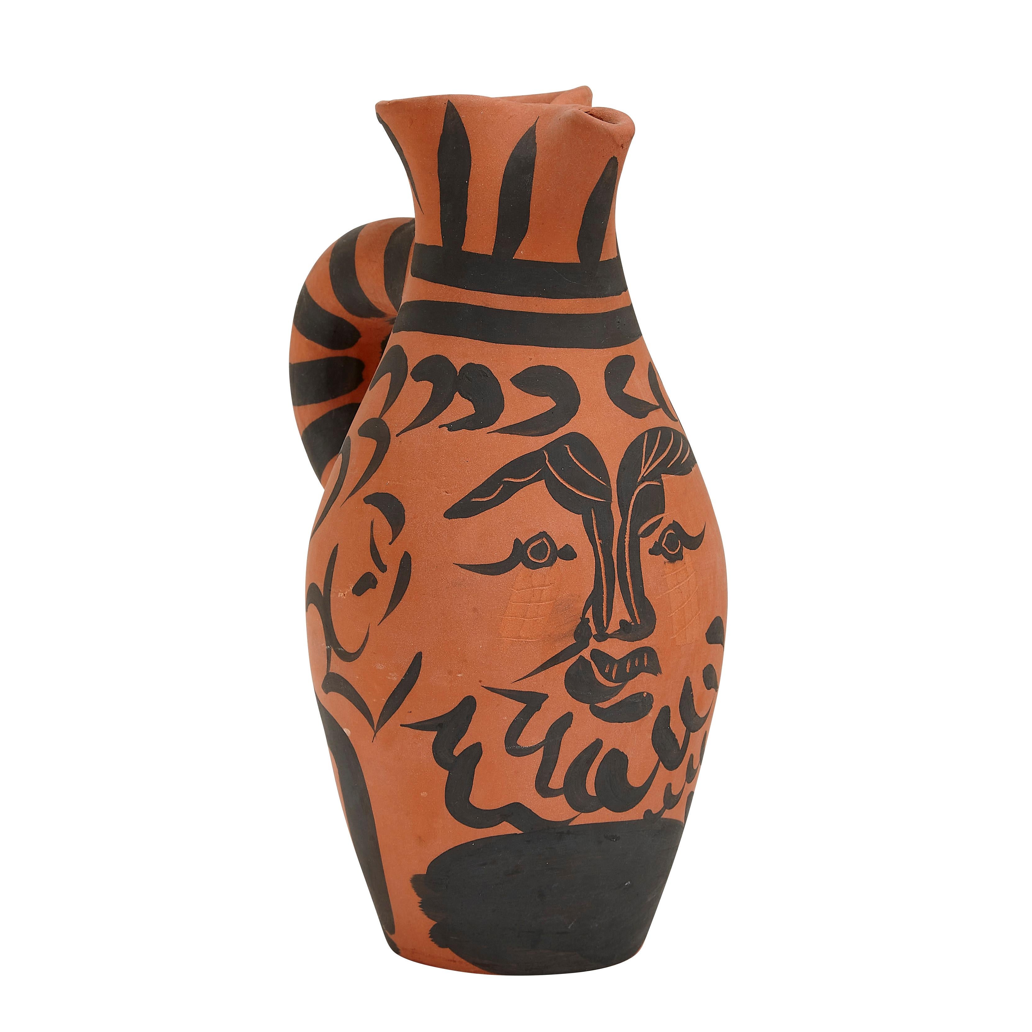 Pablo Picasso Madoura Ceramic Pitcher - Yan Barbu, Ramié 513