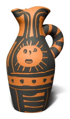 Pablo Picasso Madoura Ceramic Pitcher 'Yan soleil' Ramié 516