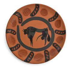 Pablo Picasso Madoura Ceramic Plate 'Bull' Ramié 392