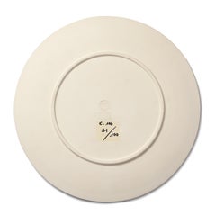 Pablo Picasso Madoura Ceramic Plate 'Horloge à la langue' Ramié 327