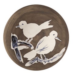 Pablo Picasso Madoura Ceramic Plate-Oiseaux n. 95 Ramié 487