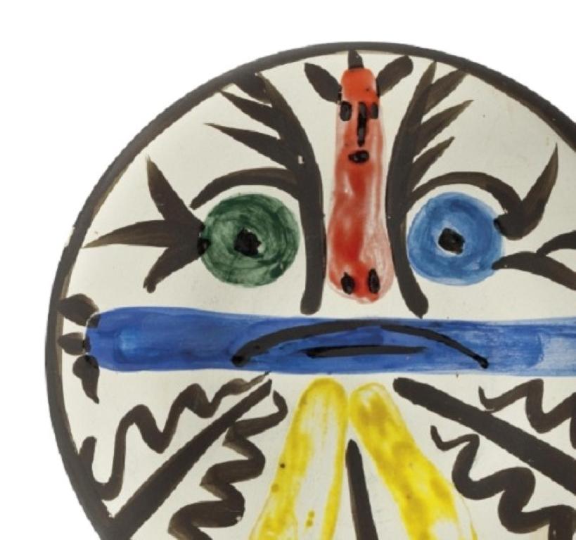 Pablo Picasso Madoura Ceramic Plate 'Personnages No. 28' Ramié 463 For Sale 1