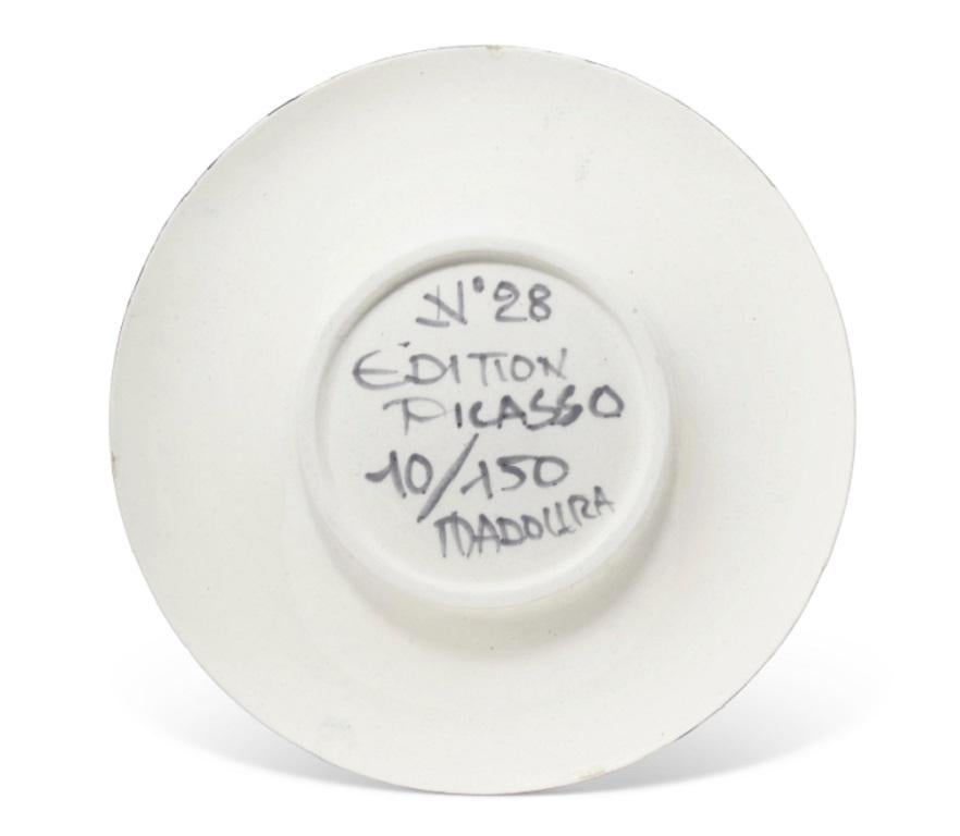Pablo Picasso Madoura Ceramic Plate 'Personnages No. 28' Ramié 463 For Sale 2
