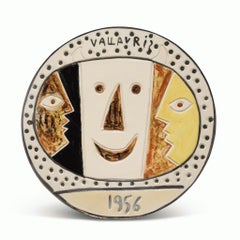 Pablo Picasso Madoura Ceramic Plate 'Vallauris' Ramié 331
