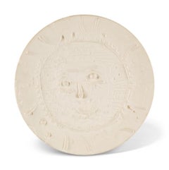 Pablo Picasso Madoura Ceramic Plate 'Visage de faune tourmonté' Ramié 318