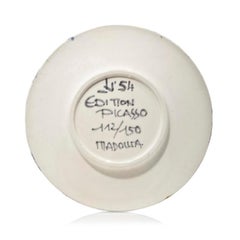Pablo Picasso Madoura Ceramic Plate -  Visage No. 54, Ramié 467