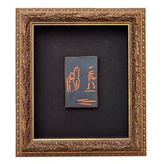 Pablo Picasso Madoura 'Femmes et toréador' (A. R. 541) Framed Ceramic 