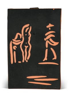 Pablo Picasso Madoura Terracotta Plaque 'Femmes et toréador' Ramié 541