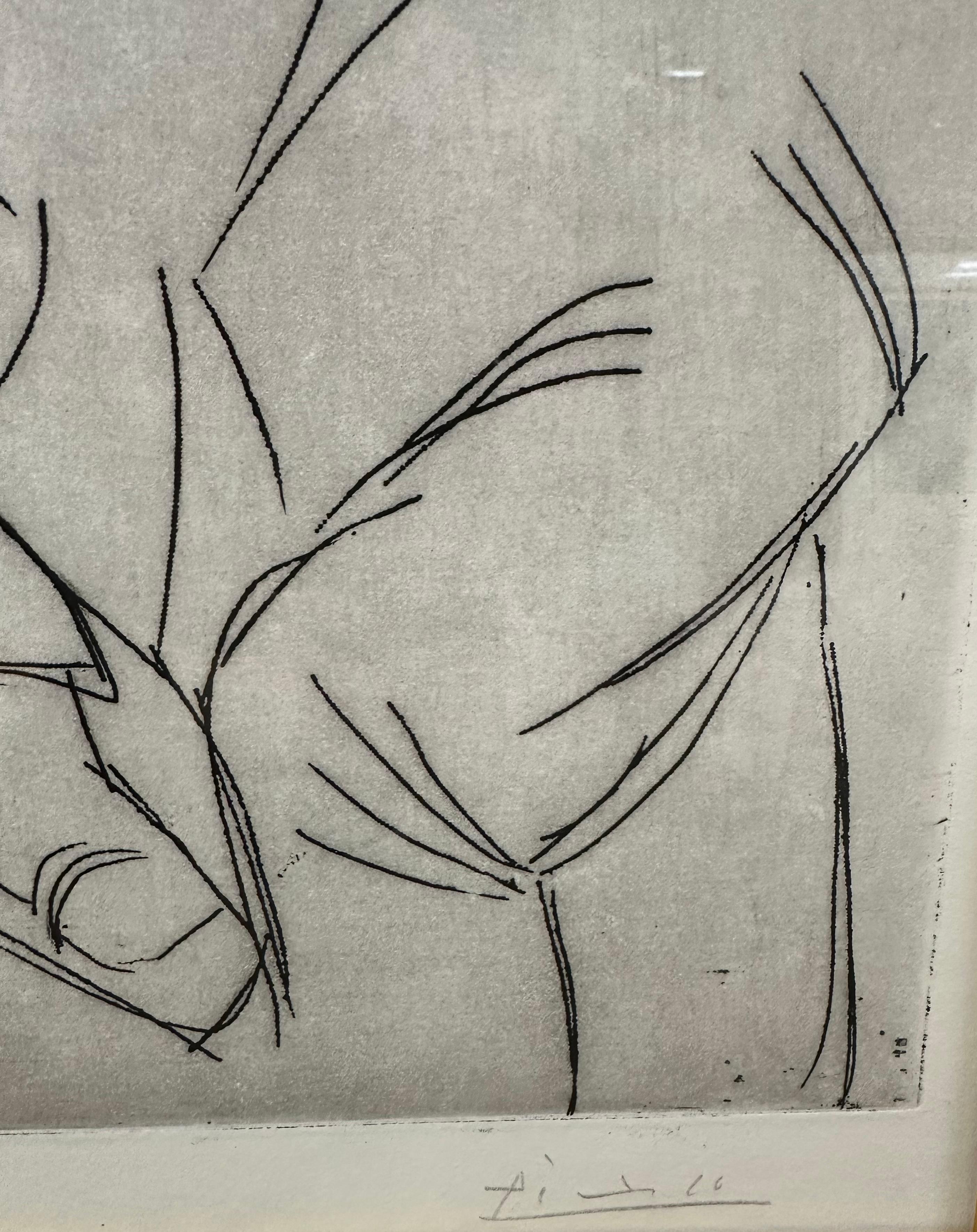 Pablo Picasso, Maternité, Original etching, hand signed For Sale 2
