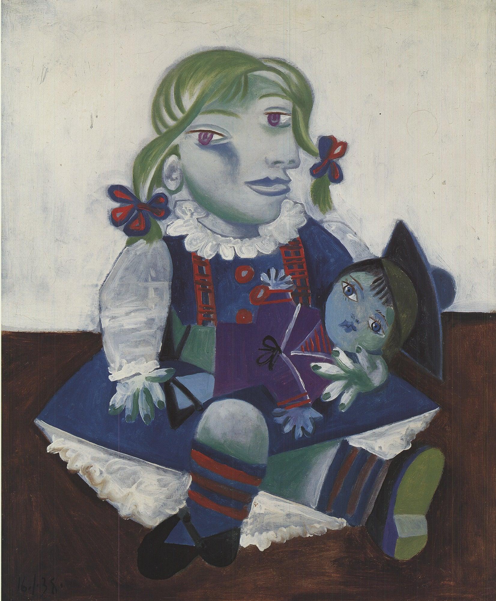 Pablo Picasso 'Maya con muñeca' 1993- Vintage en venta 3