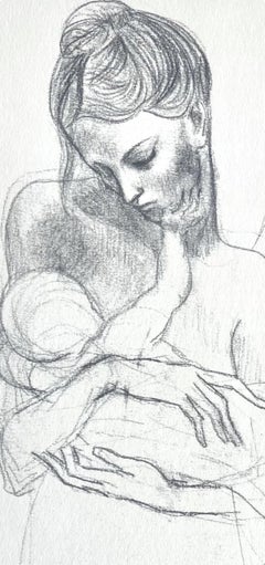 Pablo Picasso, Mother and Child, from Fifteen Drawings, 1946 (after)