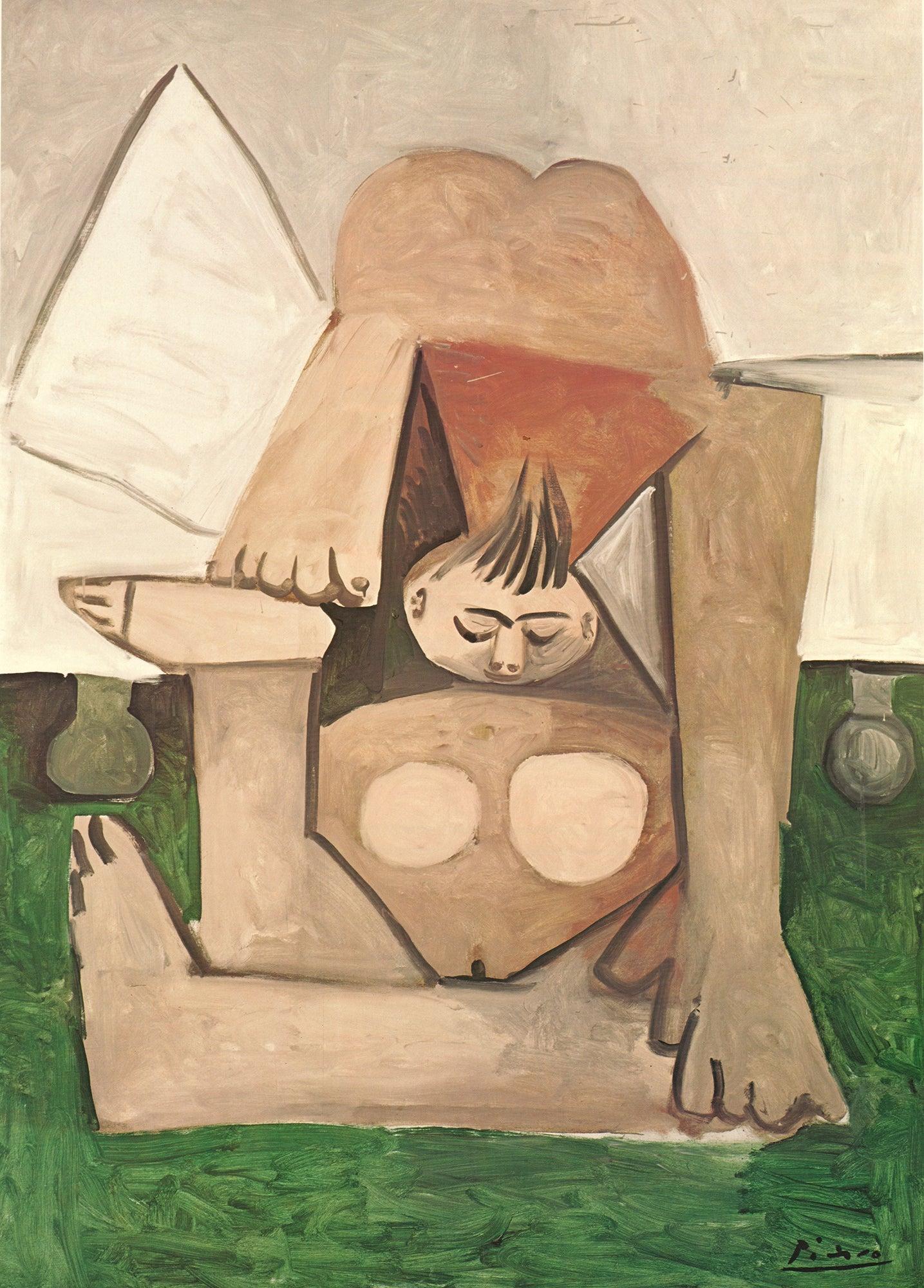 Pablo Picasso 'Akt auf einem Sofa' 1974- Offsetlithographie im Angebot 1