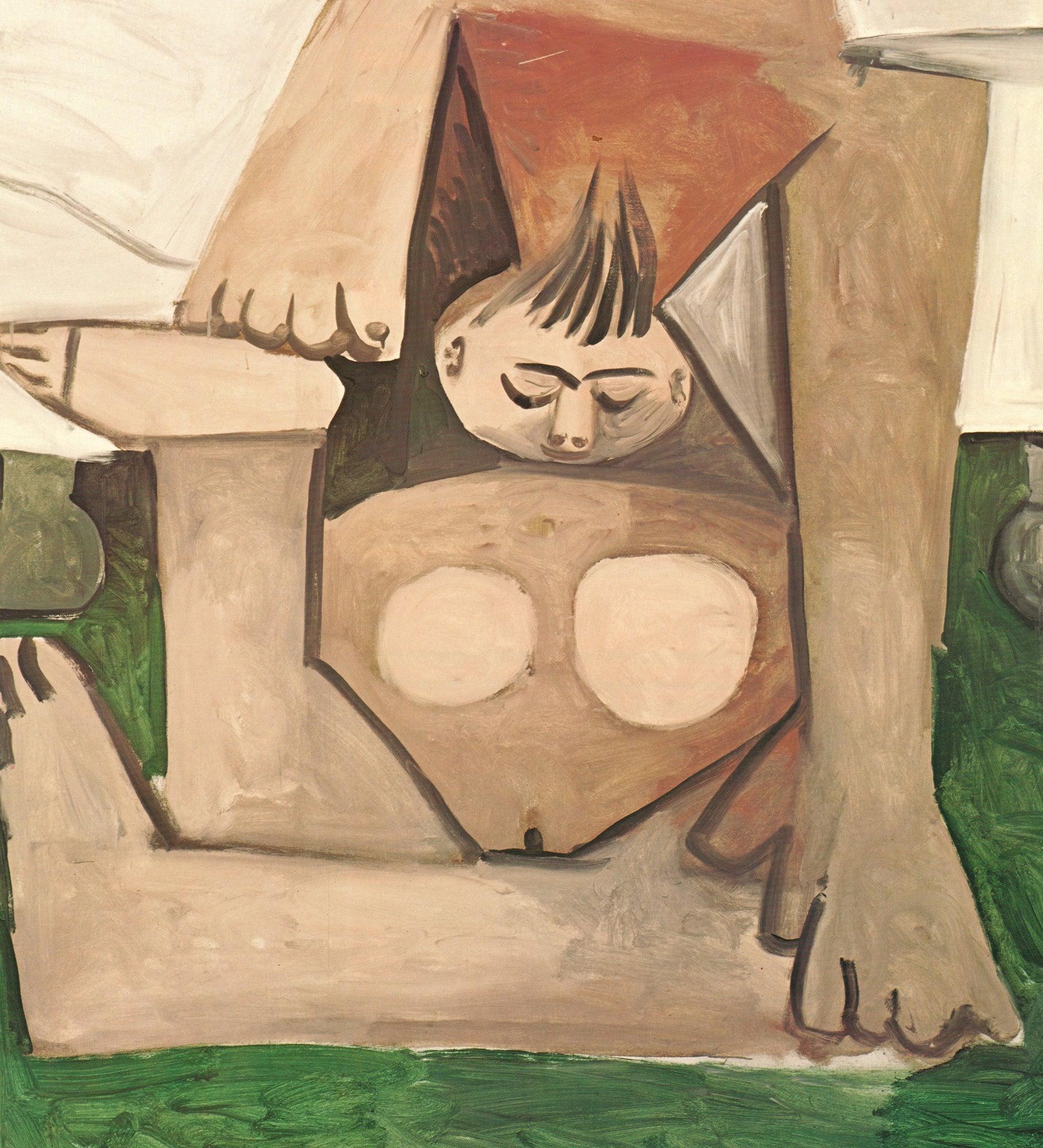 Pablo Picasso 'Akt auf einem Sofa' 1974- Offsetlithographie im Angebot 2