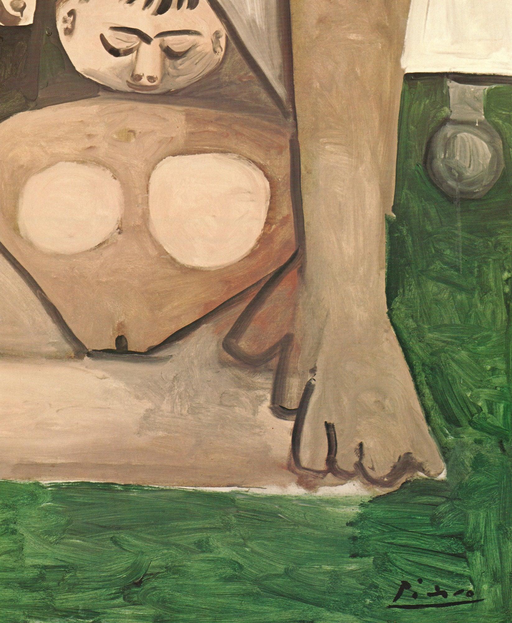 Pablo Picasso 'Akt auf einem Sofa' 1974- Offsetlithographie im Angebot 3