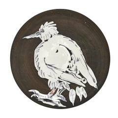 Retro Pablo Picasso 'Oiseau No. 76' (A. R. 481) Bird Madoura Plate 1963