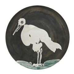 Retro Pablo Picasso 'Oiseau No. 83' (A. R. 483) Bird Madoura Plate 1963
