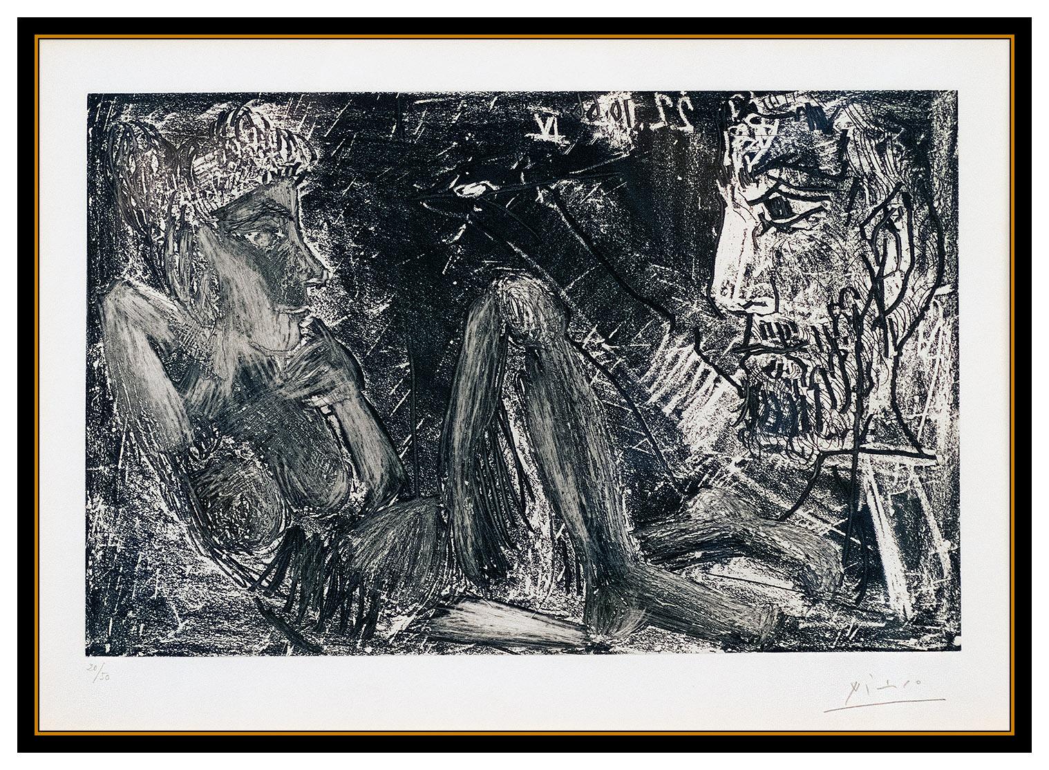 Pablo Picasso Authentic & Original Hand Signed Etching, Professionally Custom framed and listed with the Submit Best Offer option

Accepting Offers Now:  Up for sale here we have a Pablo Picasso Etching with Aquatint on wove paper titled 