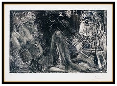 Pablo Picasso Original Etching Etching Nude Female Portrait Hand Signed Cubism