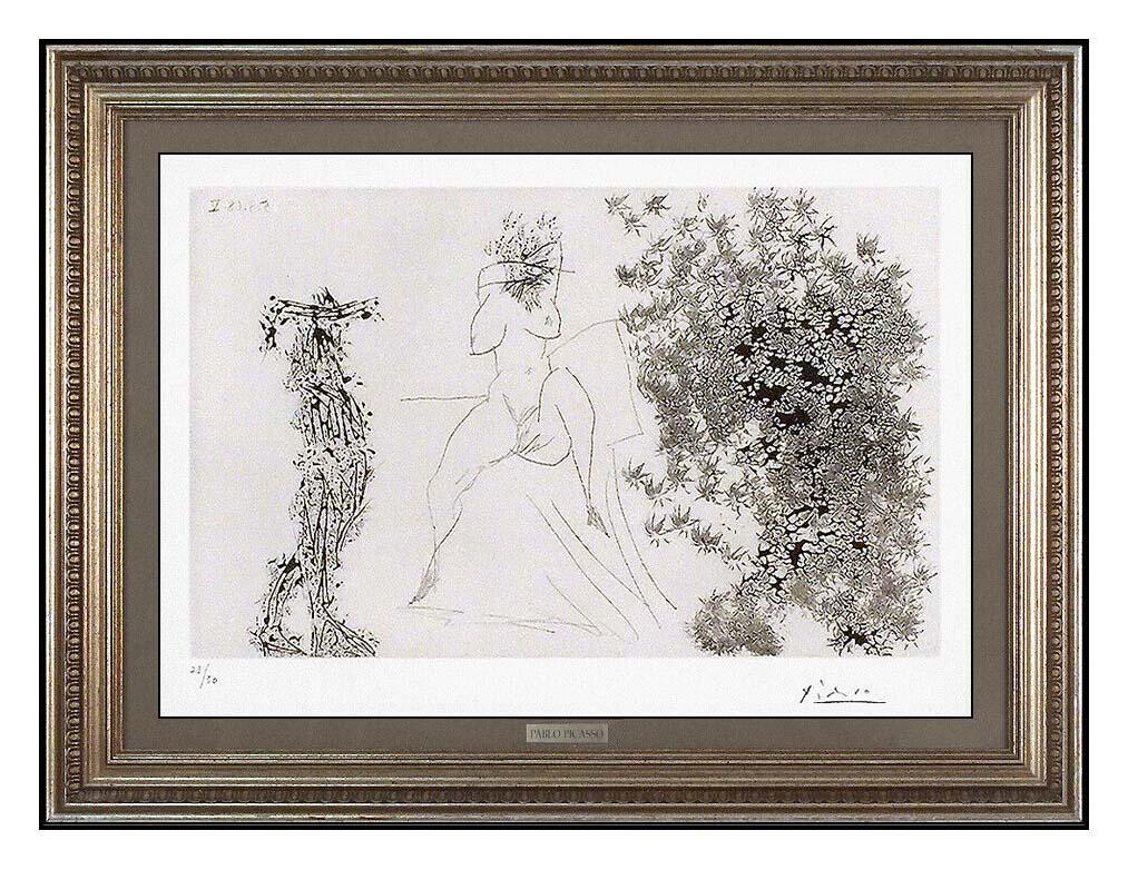 Pablo Picasso Authentic Hand Signed & Numbered Original 347 Etching, Professionally custom framed and listed with the Submit Best Offer option
Accepting Offers Now:  Up for sale here we have an Extremely Rare Aquatint on Wove Paper by Pablo Picasso