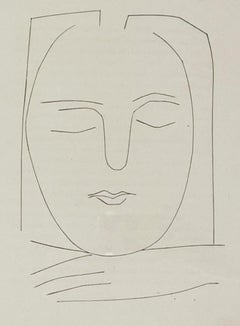 Pablo Picasso, Oval Head of a Woman with Square Hair, Carmen Plate XX