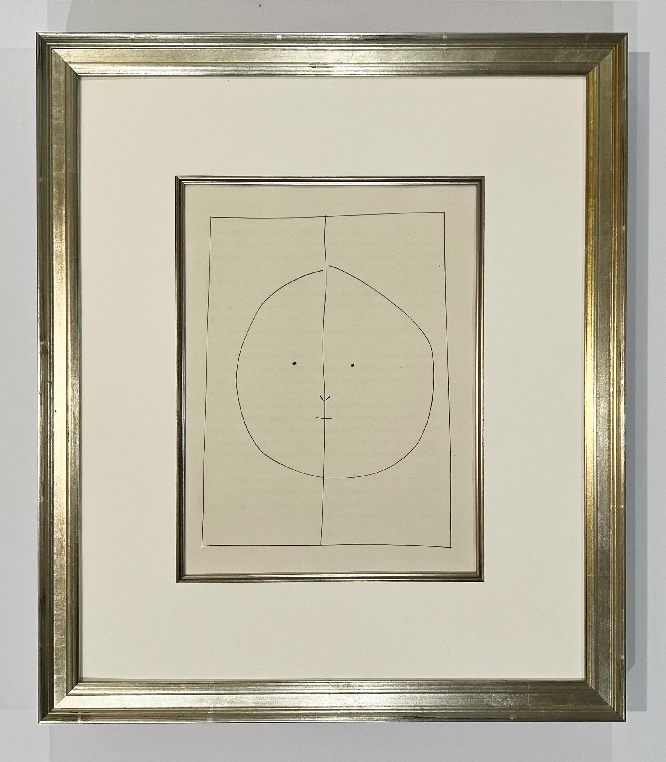Ovaler Kopf mit Dividing Line (Teller XXIX), von Carmen – Print von Pablo Picasso