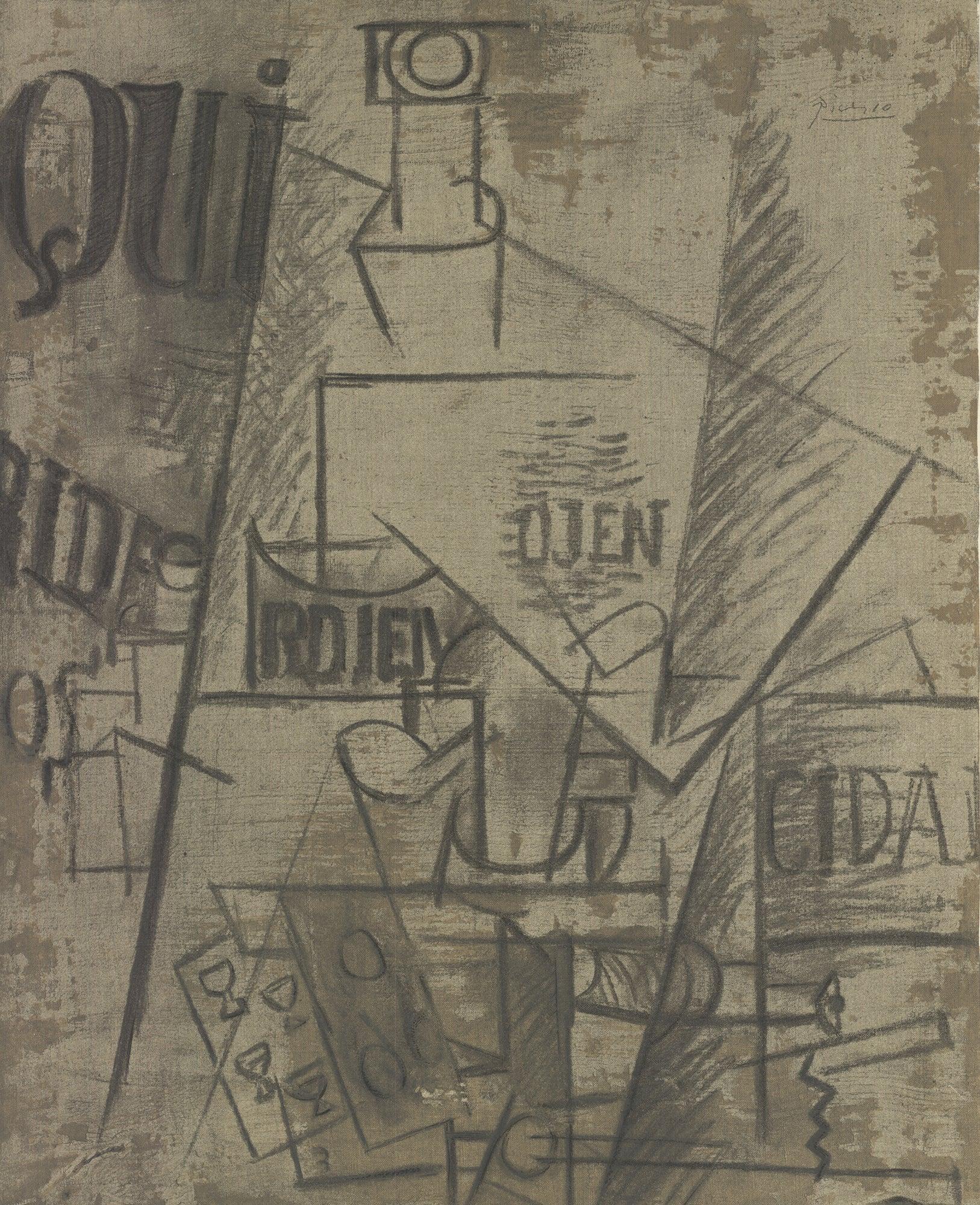 Picasso « Painters Colles » 1966 - Lithographie originale vintage - Cubisme Print par Pablo Picasso