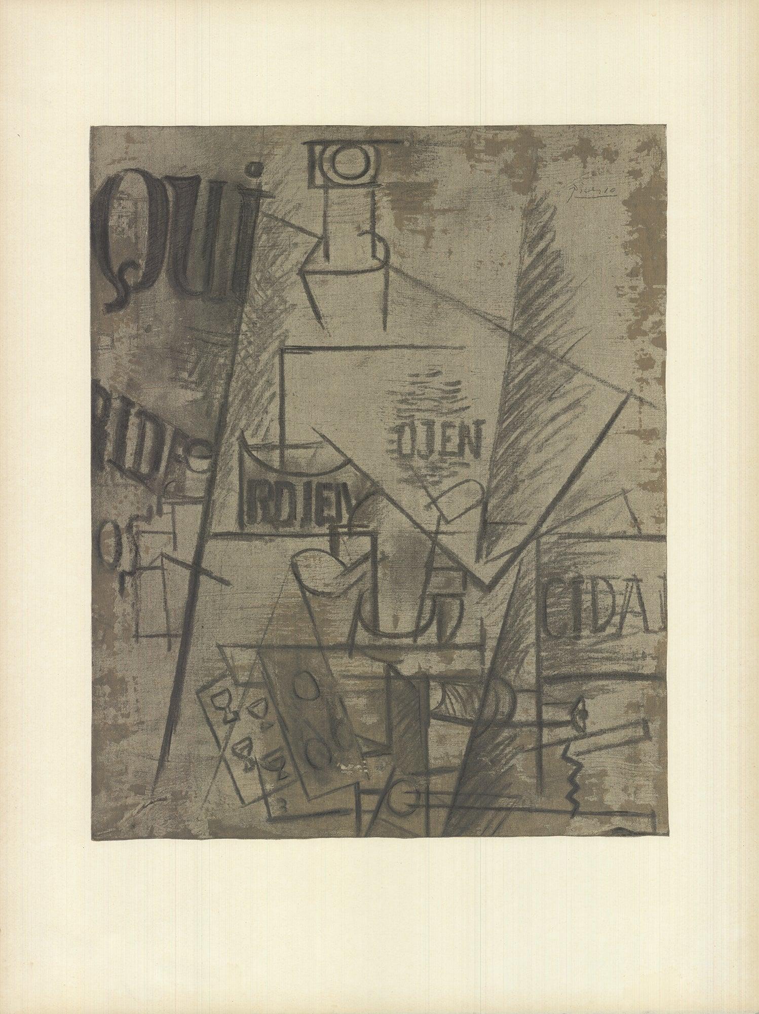 Picasso « Painters Colles » 1966 - Lithographie originale vintage - Print de Pablo Picasso