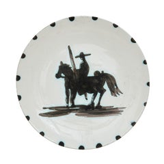 Pablo Picasso "Picador" (A. R. 160) Plaque Madoura du torero 1952