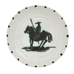 Pablo Picasso 'Picador' (A. R. 160) Bullfighter Madoura Plate 1952