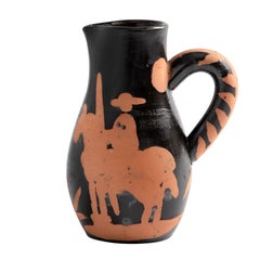 Vintage Pablo Picasso 'Picador' (A. R. 162) Bullfighter Madoura Pitcher 1952