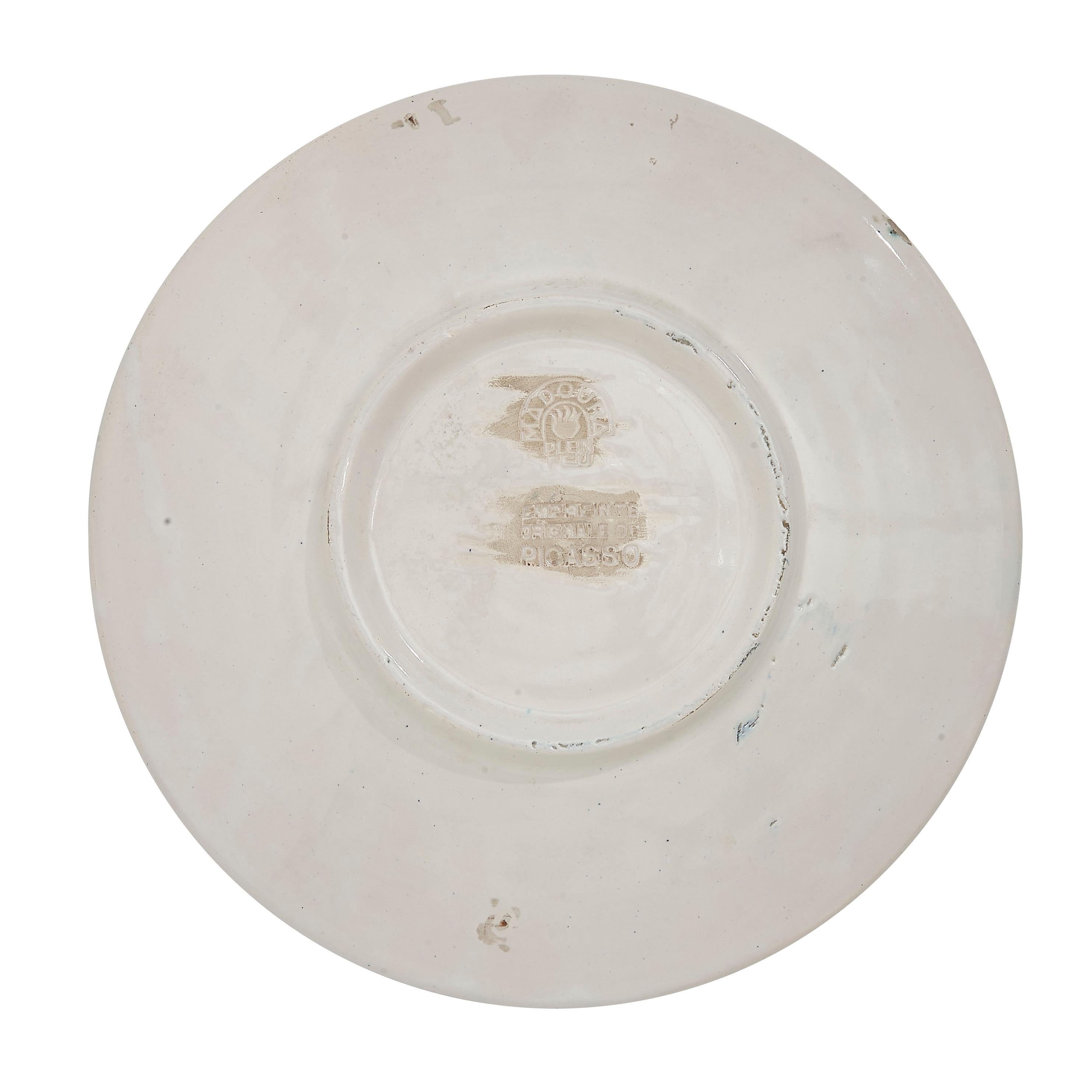 Pablo Picasso 'Picador' (A. R. 201) Variant Bullfighter Madoura Plate 1953 For Sale 1