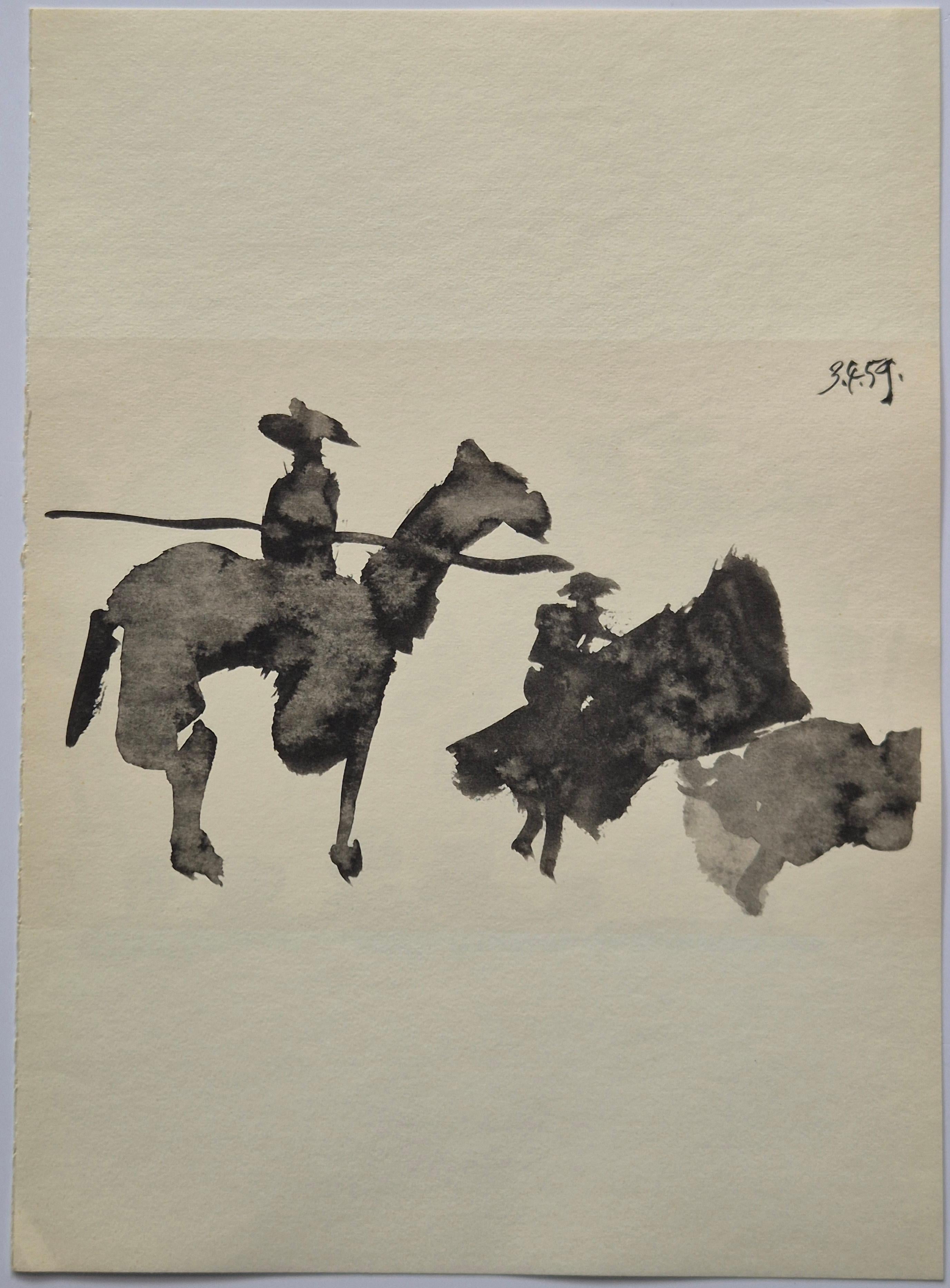 Pablo Picasso -- Picador and Bull from Toros y Toreros For Sale 1