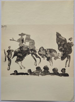 Pablo Picasso -- Picador and Bull from Toros y Toreros