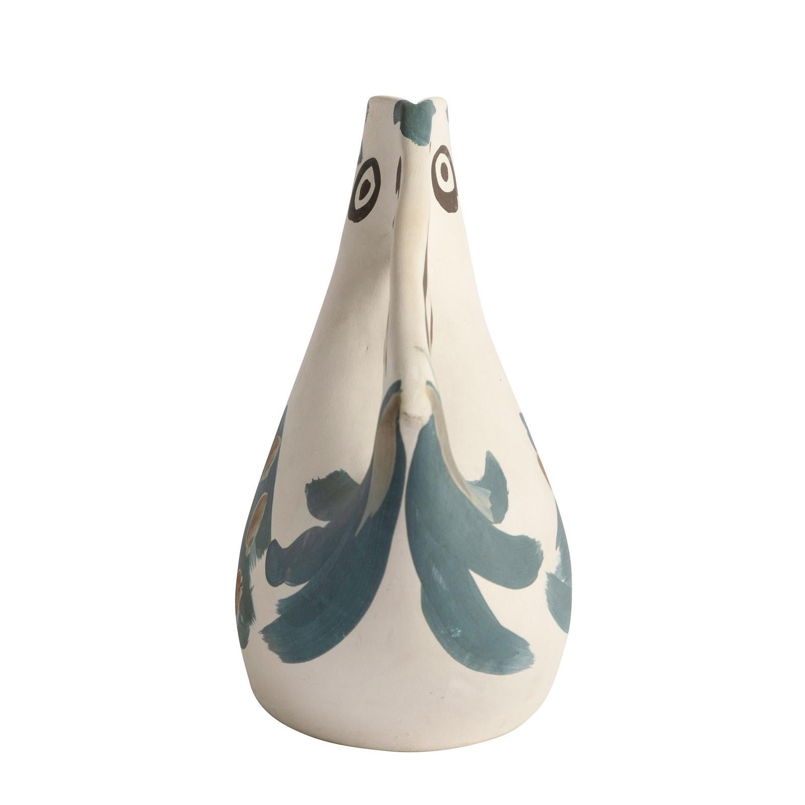 Pablo Picasso 'Pichet Anse Pris' (A. R. 186) Pichet en céramique Madoura 1953 en vente 3